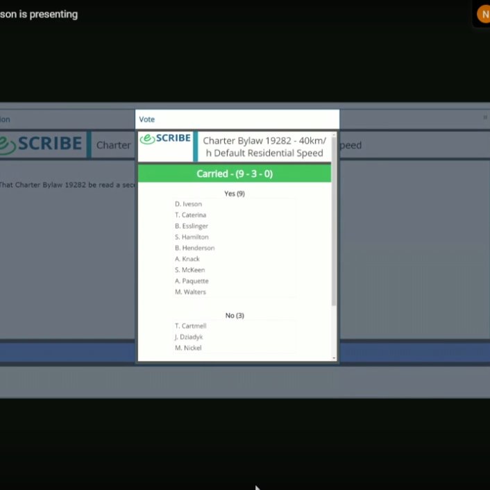 Today  #yegcc moved our city one step closer to  #VisionZero. Residents have a right to safely & comfortably navigate their community without fear of being killed or injured by a vehicle.This is about wellbeing. This WILL save lives. The science, data, & facts are irrefutable.