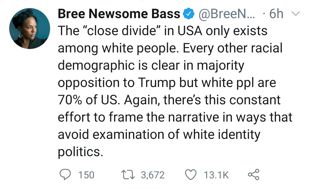 5/And they will continue to lean into the identity politics even harder then they already are. The racial scape-goating of white people and the attempts to make everyone who is not woke feel stupid and ignorant in an effort to undercut their moral authority will continue.
