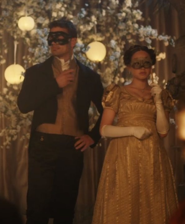 M is for "Masquerade" (masked ball):  #Sidlotte's beautiful dance Mrs. Maudsley's Masked Ball is something I do not tire of watching over & over again.  #Sanditon  #SaveSanditon  #SanditonPBS