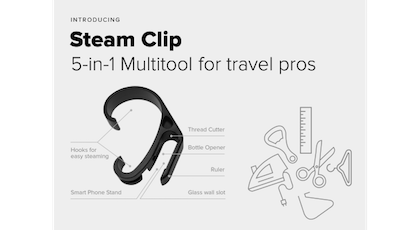 SteamClip: Most advanced multitool for travel pros buff.ly/2IHSR3c