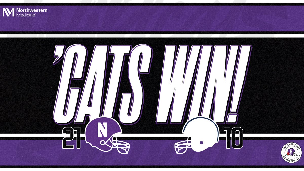 NUFBFamily's tweet photo. @NorthwesternMed @UPS Autry scores his third touchdown and that is the BALLGAME.
#95Now | @NorthwesternMed https://t.co/U7gJ8nlxRS
