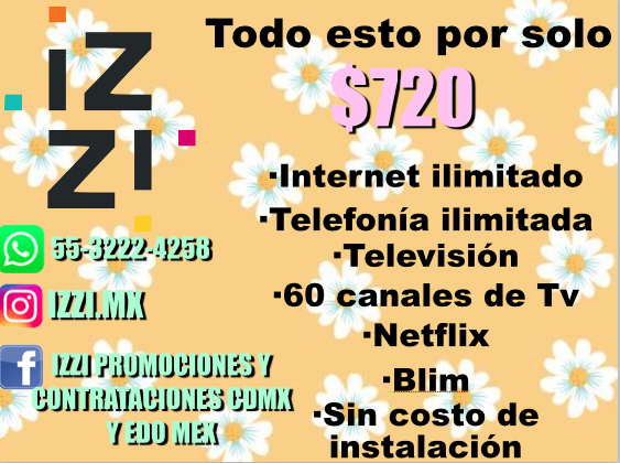 mx_izzi's tweet photo. Si quieres conseguir las mejores promociones y contrataciones visita nuestro grupo IZZI https://t.co/Y8XL2oFX43
Si compartes con tus amigos el grupo y te unes a el puedes conseguir increíbles promociones !
*55-3222-4258 https://t.co/nmQawJhloK