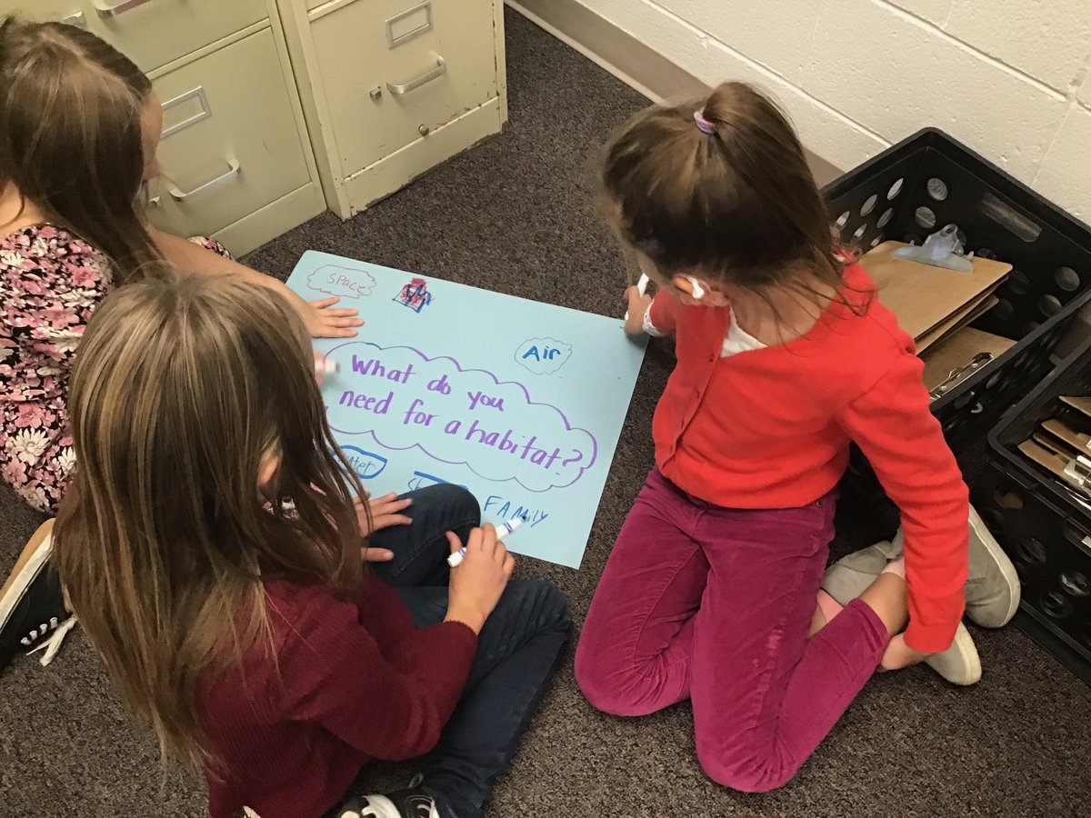 betterlearn2's tweet photo. Placemat strategy with Third Graders to kick off animal unit in Science!  "What do you need to know to build a habitat?" #BPSProjectStem #PeterSarpyBPSLovesSOS @DiscoveryEd @PeterSarpyElem https://t.co/IvaV4QaLkM