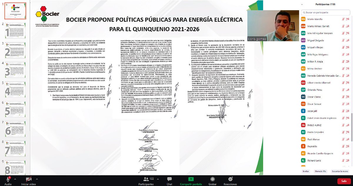 <a href="/Bocier3/">BOCIER</a> expone propuestas de políticas públicas para energía eléctrica para el quinquenio 2021-2026 en el Foro Internacional del Gas y Energía 2020.
💻Lea la nota completa en: bocier.bo/images/bocier_…
👉Mayor Información: bocier.bo/images/BOCIER_…