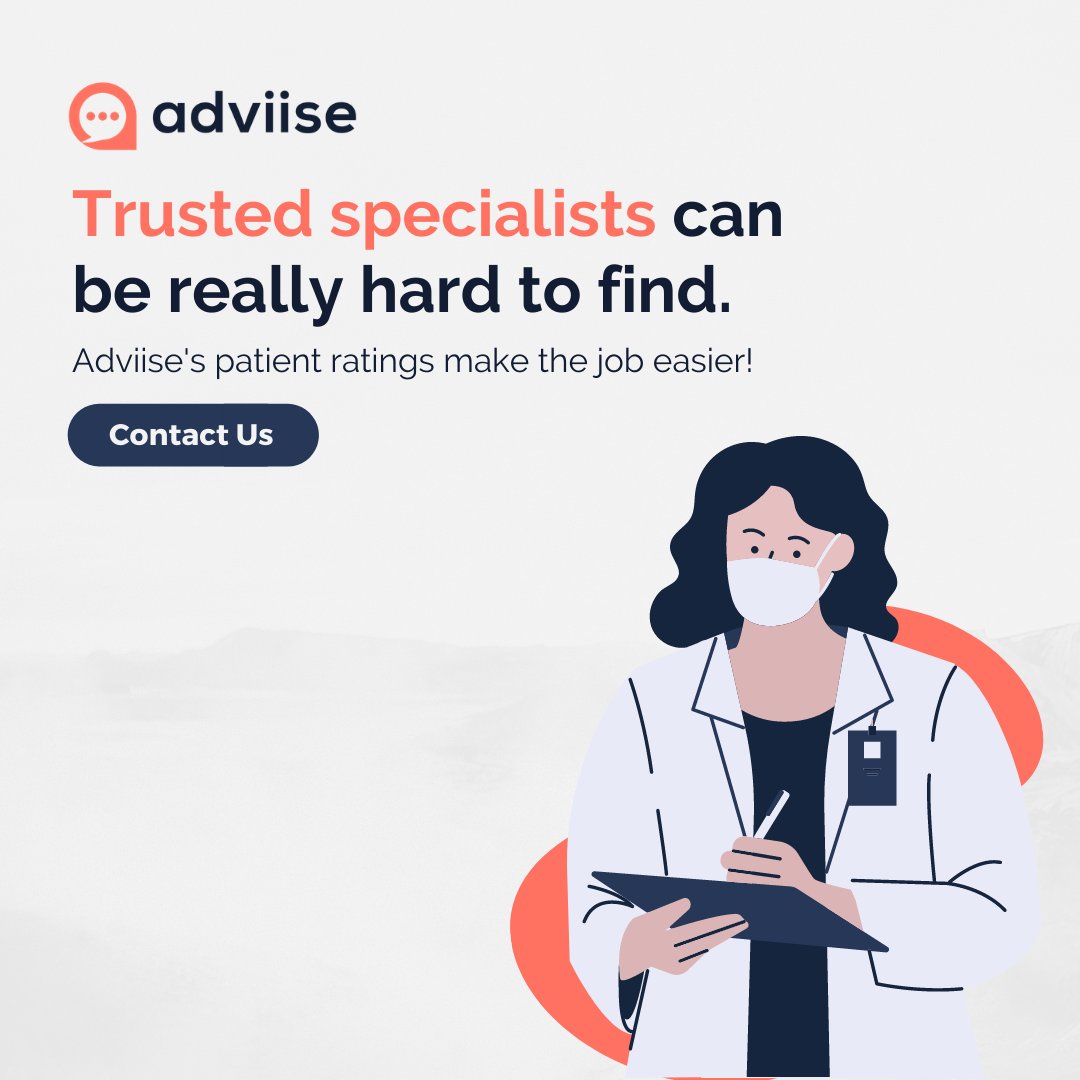 AdviiseMe's tweet photo. Adviise helps you choose a doctor that patients trust their lives with. 👨‍⚕️

👉 Find your doctor here: https://t.co/q7OKmTdE1O

#doctor #doctors #wellness #doctorlife #health #findyourdoctor #mentalhealth #doctorsoffice #nurse #dentist #selfcare #doctordconline https://t.co/u8c8pvA7u5