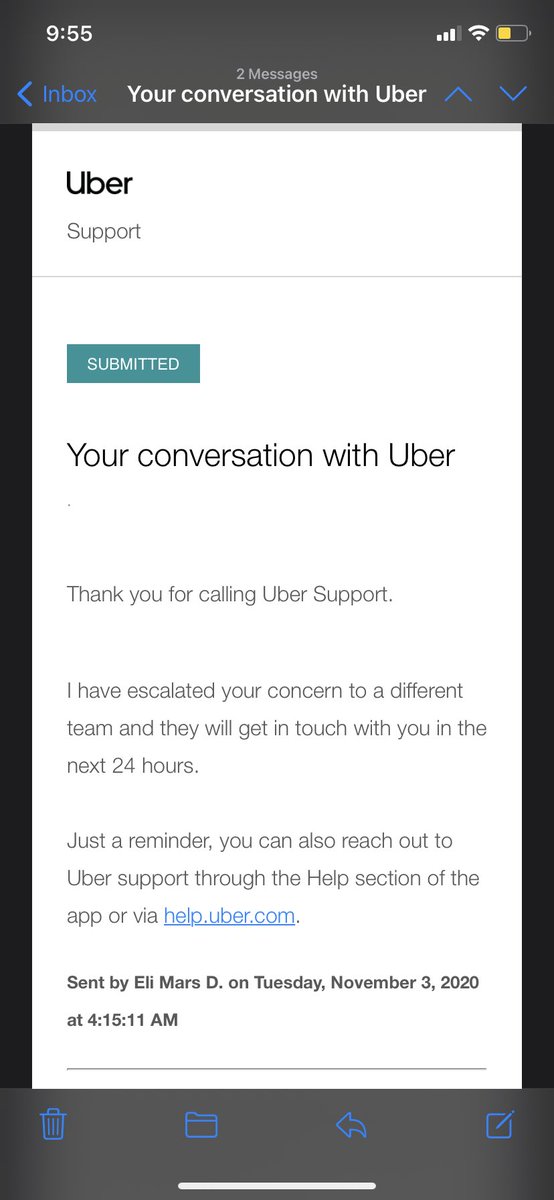 NigelGonz's tweet photo. @Uber_Support @UberEats : if you send in an email...stating that someone from the right department would get in touch with me in the next 24 hours, make sure that someone does get in touch!! 

This is just poor customer service #poorcustomerservice https://t.co/a5fyxUaO7Y