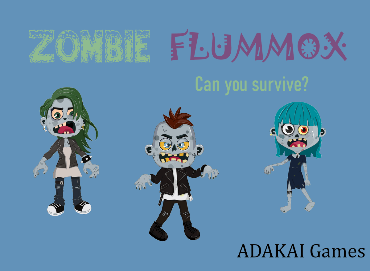 AdakaiGames's tweet photo. Adakai Games' first ever product, Zombie Flummox, is a card game with 6 different types of zombies and 10 different types of weapons. Check it out today. #zombies #cardgames https://t.co/KpVMq9RzT9
