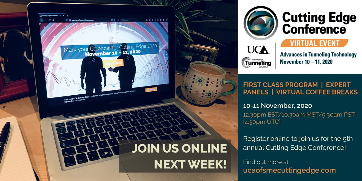 Grab a coffee and join us online next week! #CuttingEdge2020