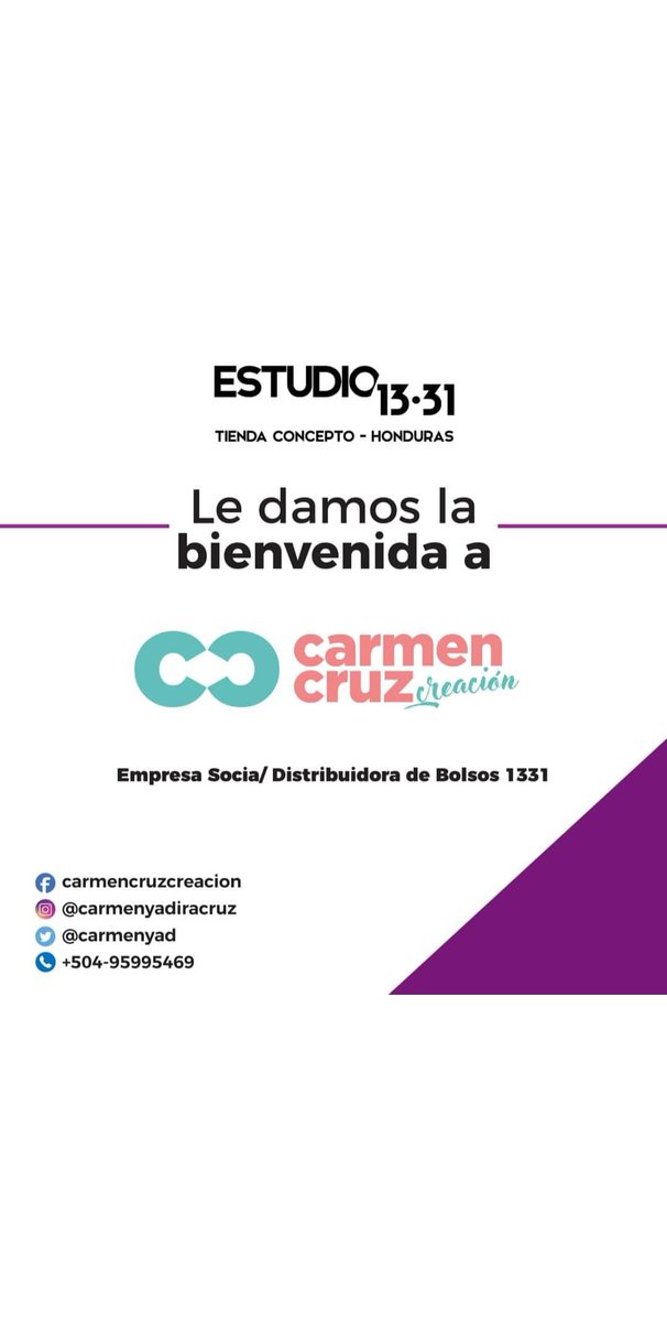 carmenyad's tweet photo. Carmen Cruz Creación empresa socia de ESTUDIO 13.31 BOLSOS: creadores de productos de alta calidad y diseño. Productos hondureños hecho a mano. PRONTO, CATÁLOGO COMPLETO #carmencruzcreacion #estudio1331 #bolsos1331 https://t.co/ADD0LhcMUi