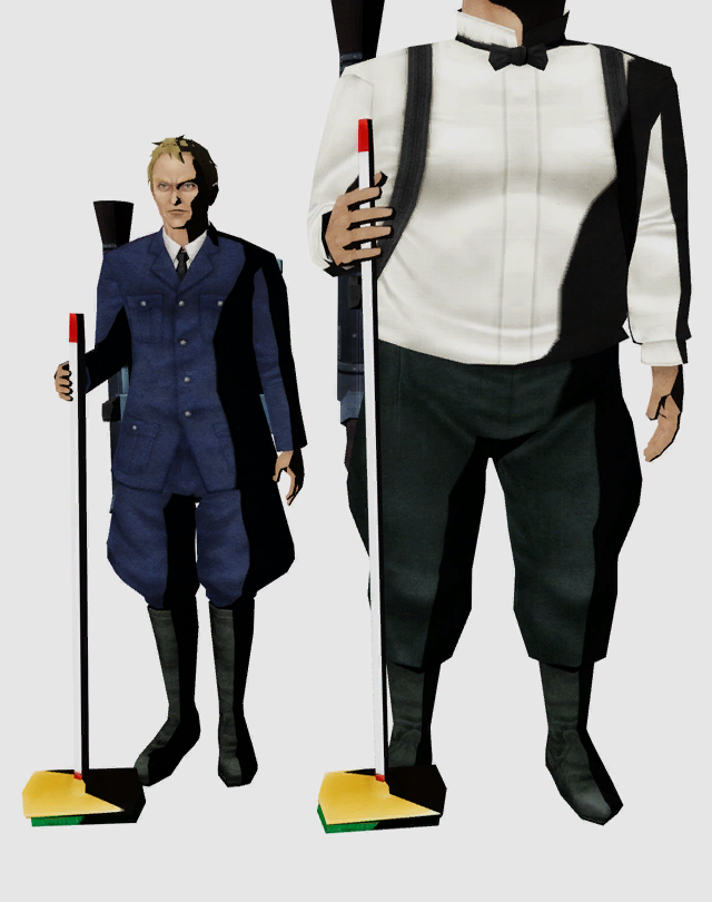 (The two guys from NMH1, for reference.)  #NoMoreHeroes