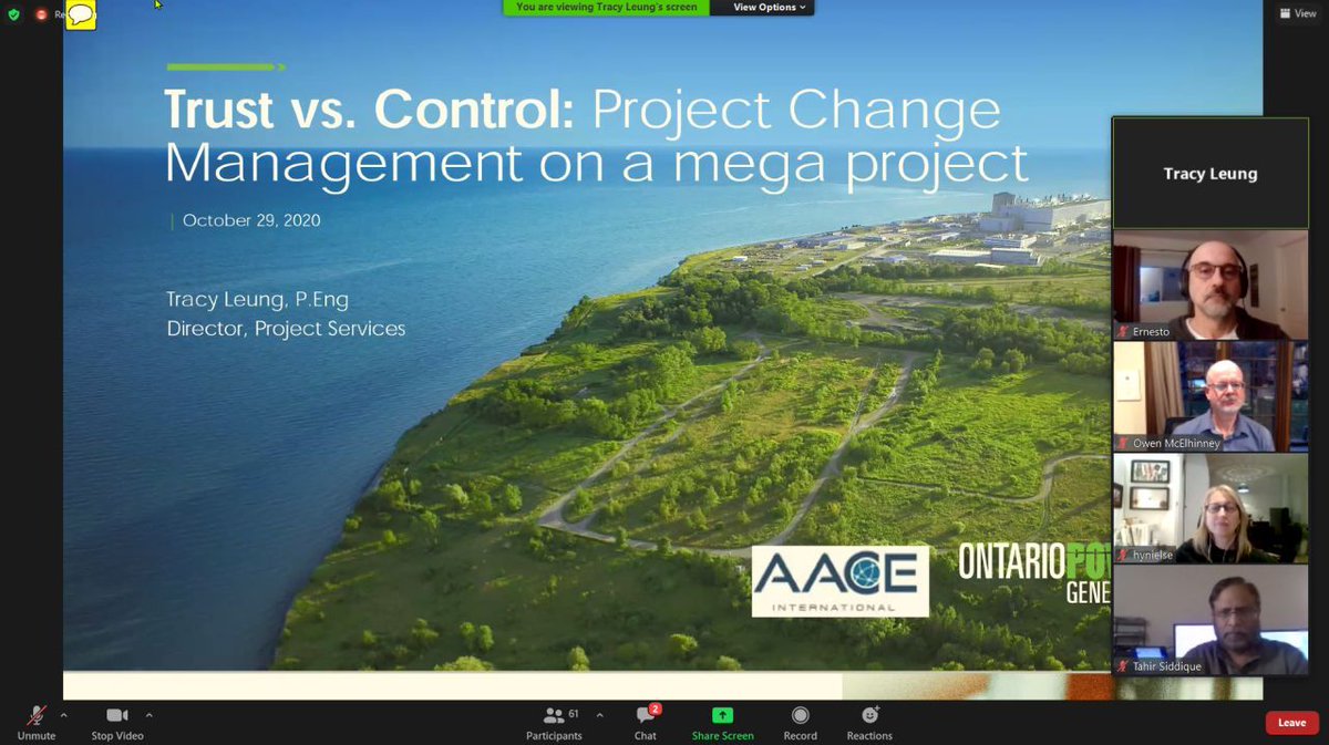 AACE_TO's tweet photo. Thanks to our 70+ members and friends for attending our tech event titled: "Trust Vs. Control : Change on a Mega Project" on October 29th. Special thanks to our guest speaker Tracy Leung - Director of Project Services at @opg  #MyAACE #Toronto https://t.co/csa9QpjExG