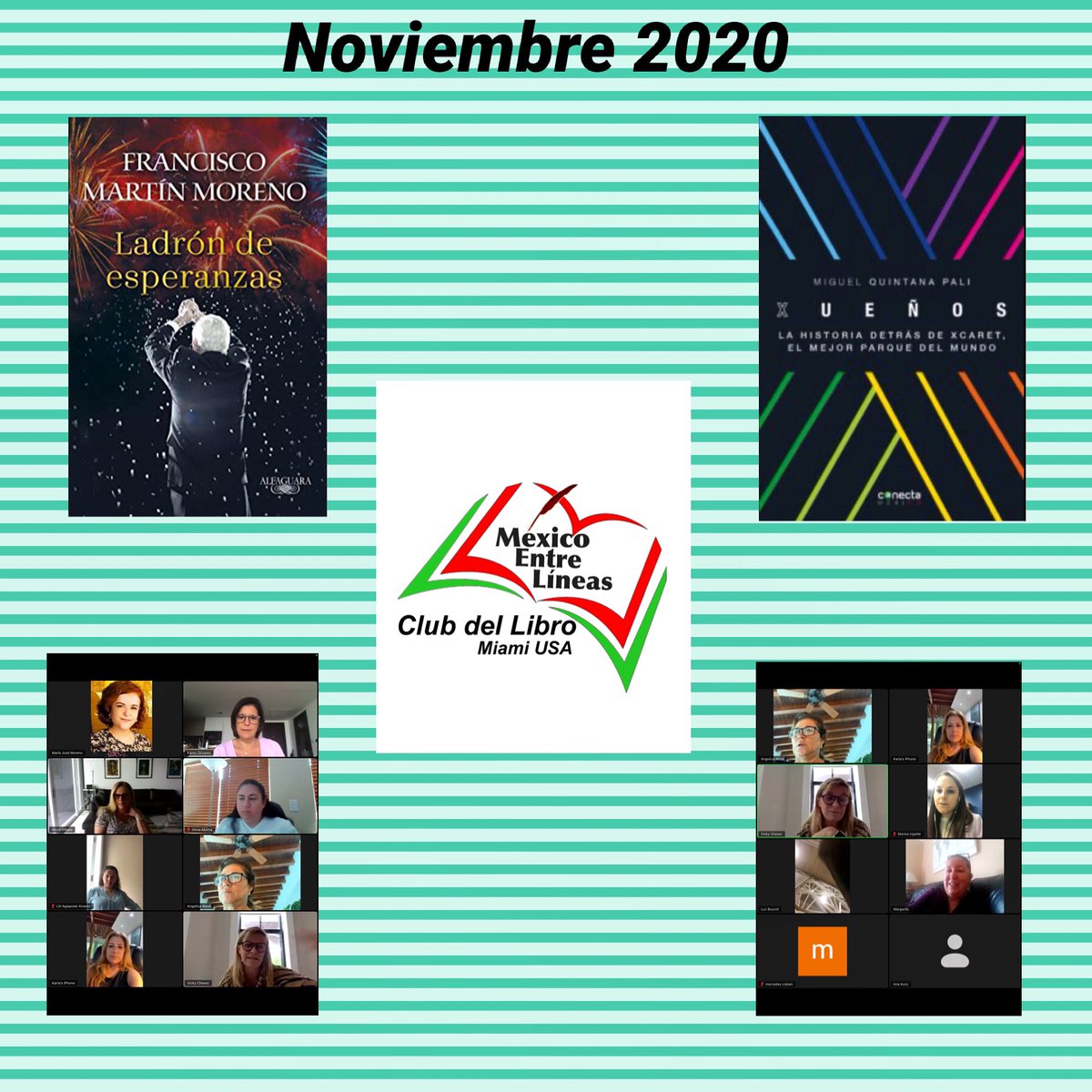 #méxicoentrelíneas #clubdellibromiami #mujeresentrelibros #librosentremujeres #miamilee #leemiami #clubdellibro #bienvenidakaren #FranciscoMartinMoreno #ladrondeesperanzas #xueños #miguelquintanapali