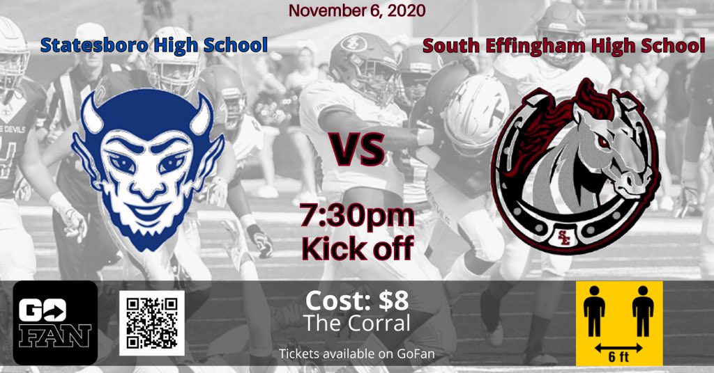 SouthEffingham1's tweet photo. Last home game of the year! Last chance for the SoHam Family to come together in The Corral! See you there! #SouthStrong #SoHamPride https://t.co/cs36VXPm01