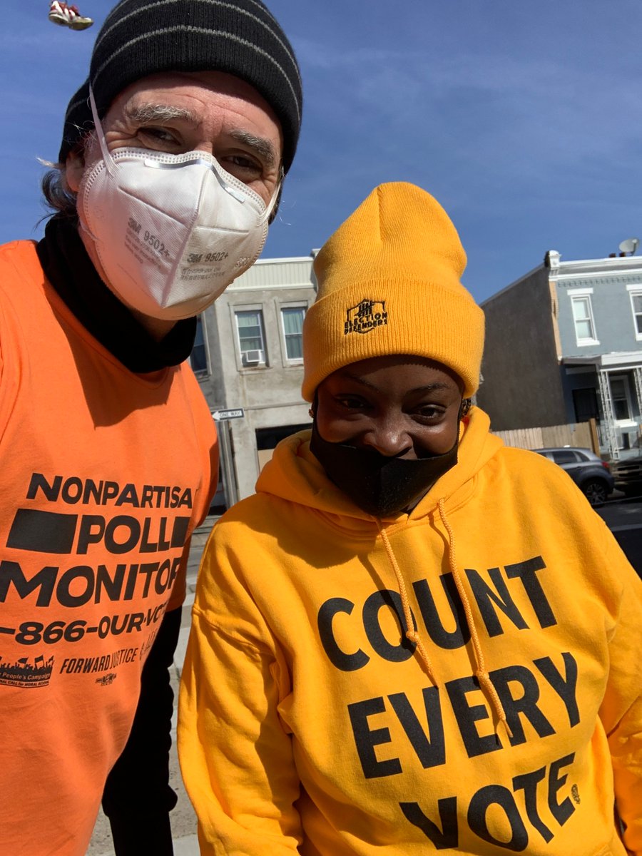 JackAugust's tweet photo. Poll monitoring yesterday with @UniteThePoor  in #PHL's Strawberry Mansion neighborhood.  #PoorPeoplesCampaign #CountEveryVote #CountEveryVotePA https://t.co/EZ80UOTJcH