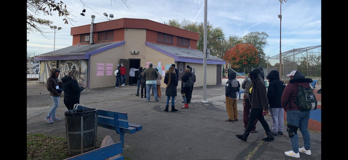 Poll monitoring yesterday with <a href="/UniteThePoor/">Poor People's Campaign</a>  in #PHL's Strawberry Mansion neighborhood.  #PoorPeoplesCampaign #CountEveryVote #CountEveryVotePA