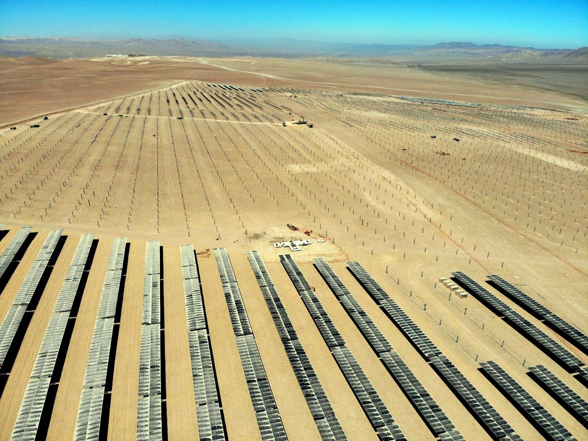 FrankDemaille's tweet photo. Así va el Parque #Solar Capricornio que producirá 97 MW de #energíalimpia
 
Es parte de nuestro Plan de Inversión #Renovable por USD 1.000 millones y 1.000 MW.
 
Felicitaciones al equipo de @ENGIEChile que sigue adelante
 
#ACTwithENGIE https://t.co/jm3JHJvMXz