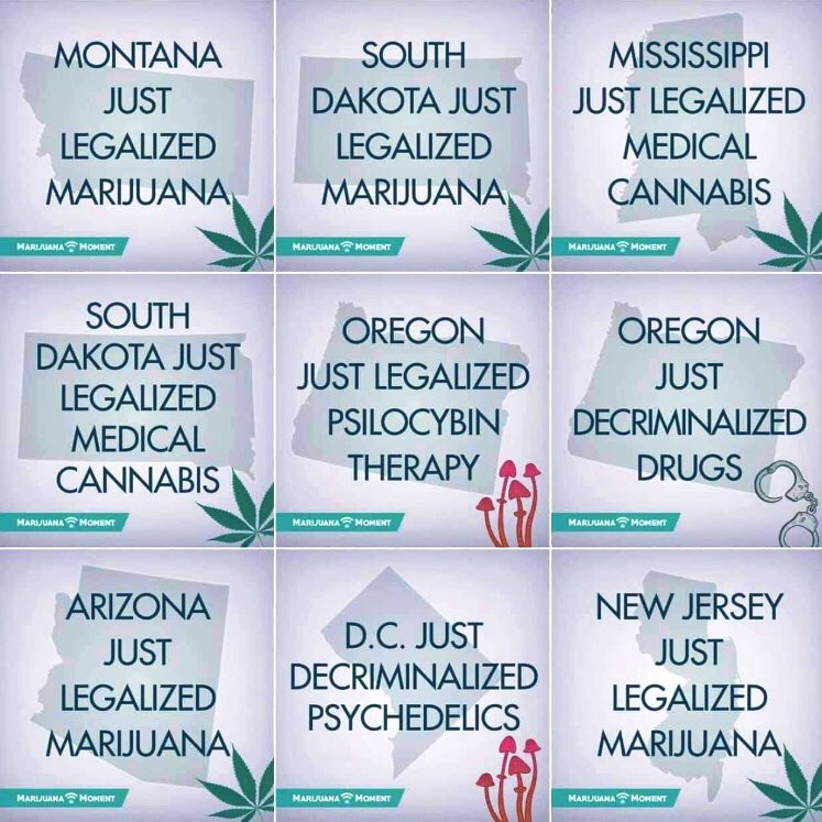 IAmCannabis420's tweet photo. #IAmCannabis 🌱
Retweet to show congratulations to these 9 states!  🎈🎉 🌱😙💨 https://t.co/pv5ulf3iOq