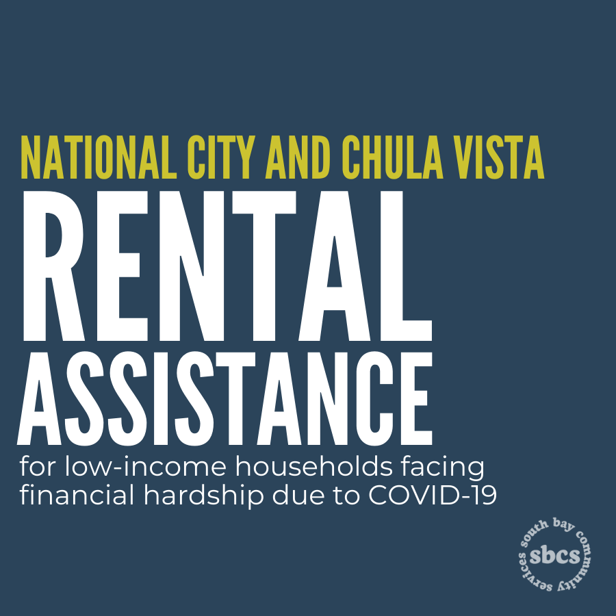 SBCSSanDiego's tweet photo. Households whose income has been impacted by COVID-19 in both Chula Vista and National City can apply to receive help paying past due rent now! ➡️ @thinkchulavista: https://t.co/nti8LVOsG1. ➡️ @CityOfNatlCity: https://t.co/50FeGzYV90. https://t.co/FRUJvSDmCQ