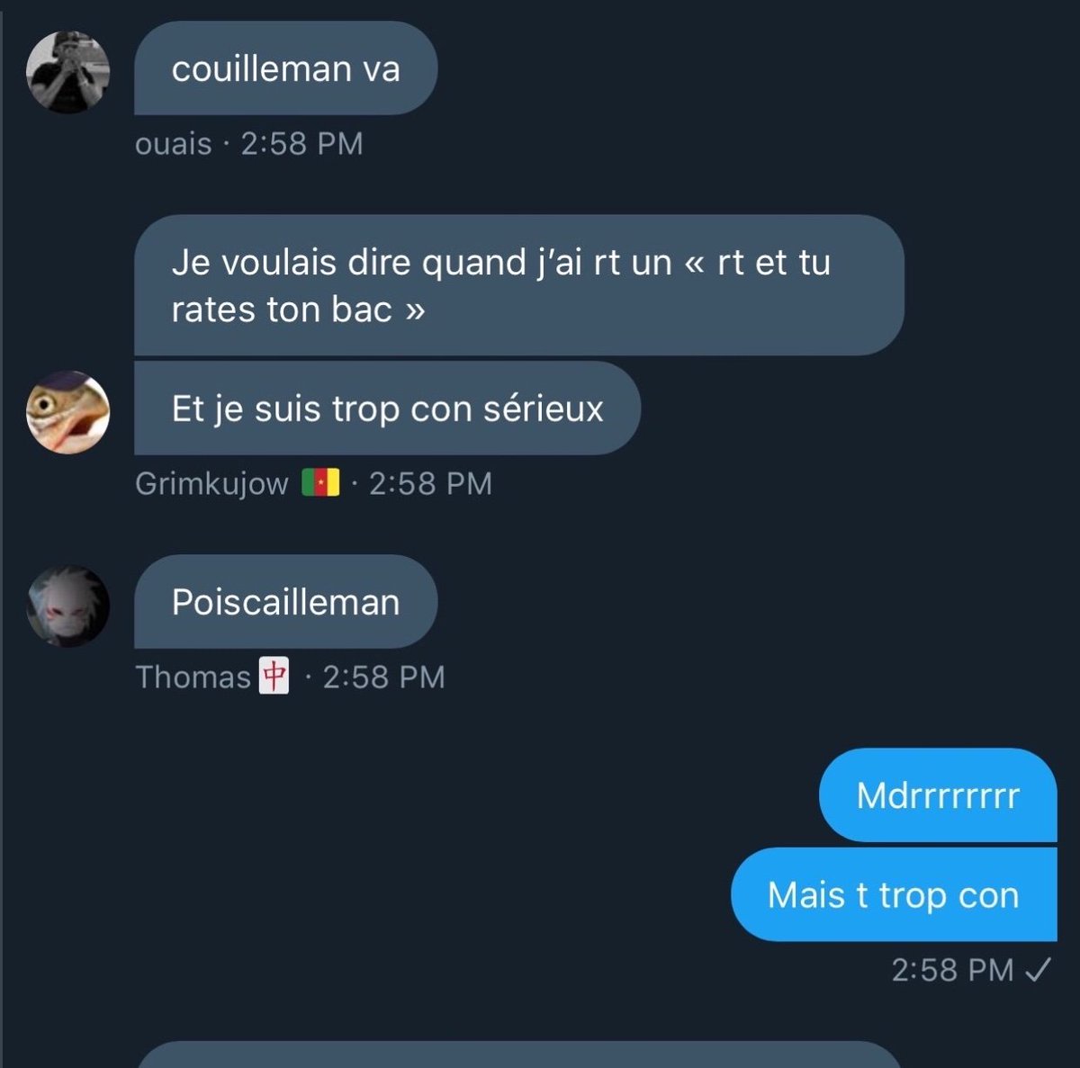 Même quand il essaye de faire des vannes...