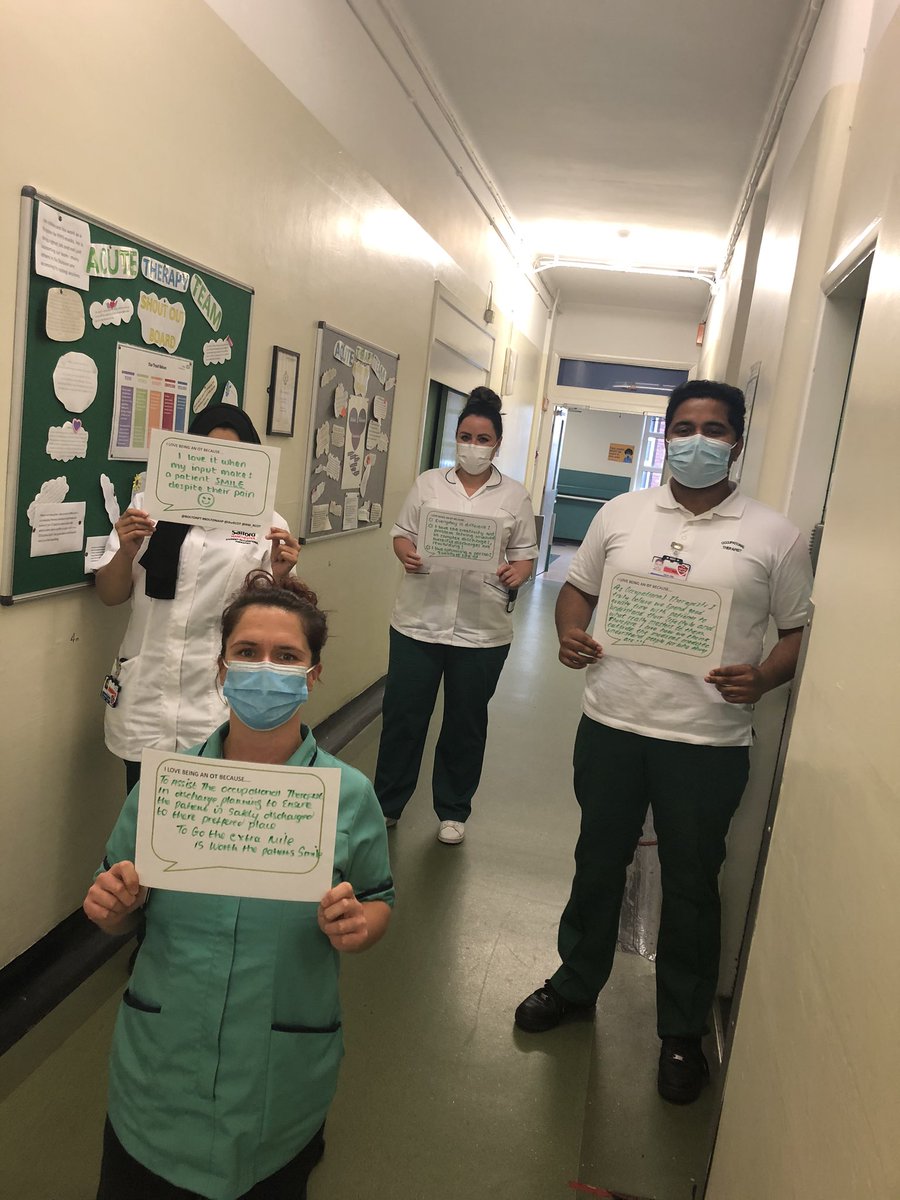 cwitherington2's tweet photo. And of course for #OTweek2020 I love OT and am proud of those I supervise- who are full of compassion, provide excellent patient care and go the extra mile at any opportunity ๐ @daronsiby #BoltonAHPs @boltonnhsft @tippyp08 https://t.co/fvAzTBSYCw