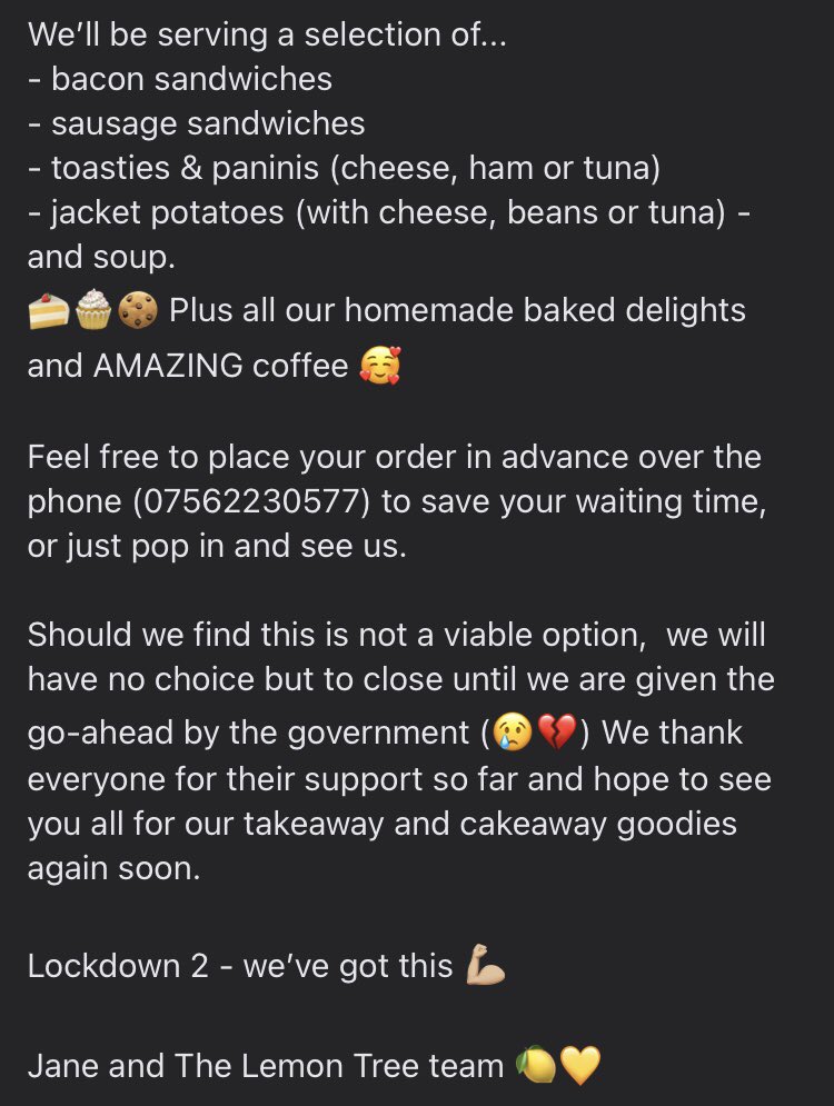 nataliekershaw_'s tweet photo. If you’re in the Tadcaster area over the next few days please pop and see my mum for some takeaway goodies 🥰 ps their coffee is the best 👌🏼 #SupportLocalBusinesses https://t.co/ptdM781AKV