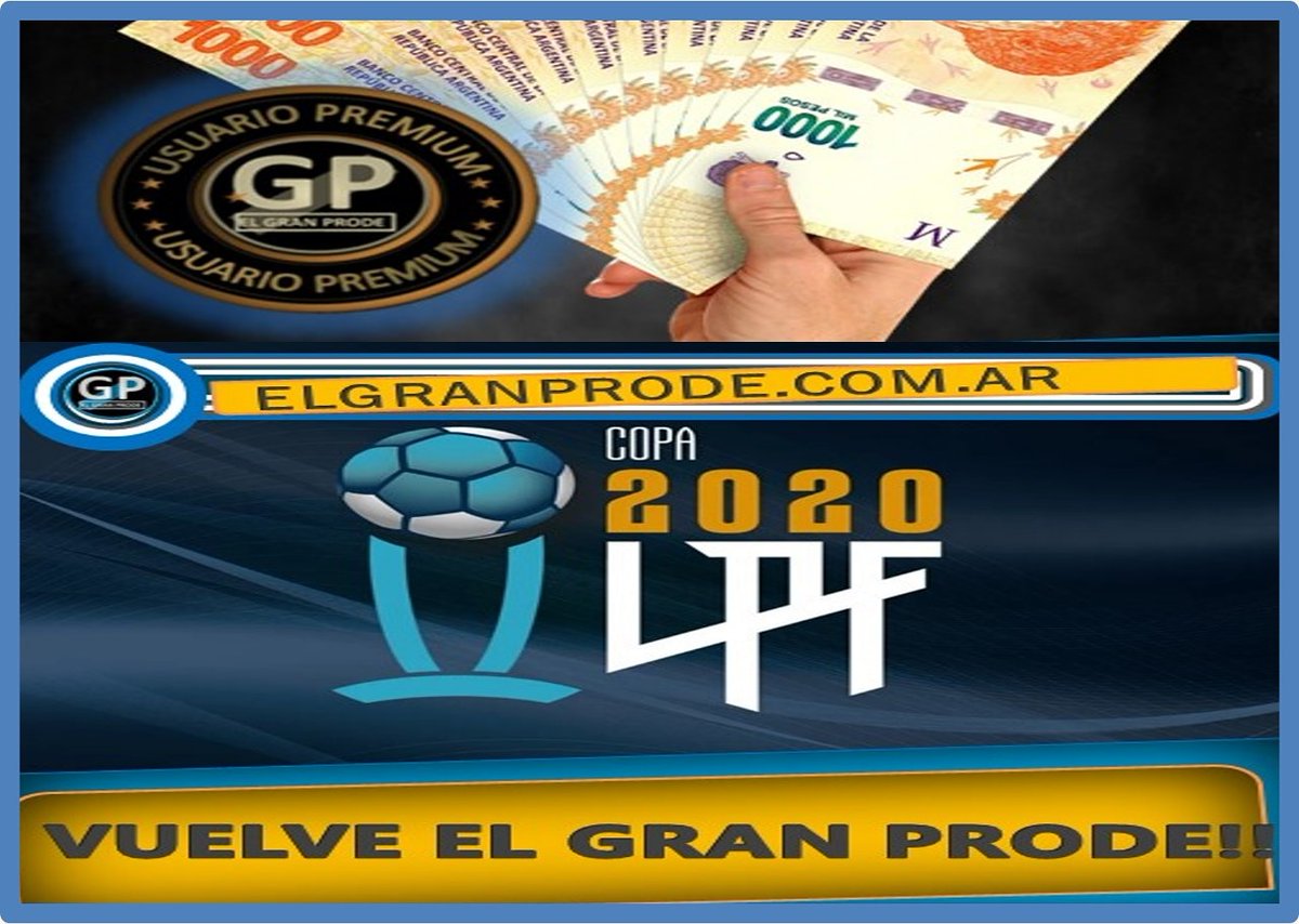 elgranprode's tweet photo. Se viene la segunda!!!👊👊
Recorda que las jugadas son semanales!!
Ingresa a https://t.co/griEGPo1mr , pronostica la
primera fecha de la copa de la liga y GANA PREMIOS
EN EFECTIVO!!!💵💰 LA VEDA ARRANCA EL VIERNES A
LAS 19⏰
BASES Y CONDICIONES EN LA PÁGINA! https://t.co/7k1OJSc7Od