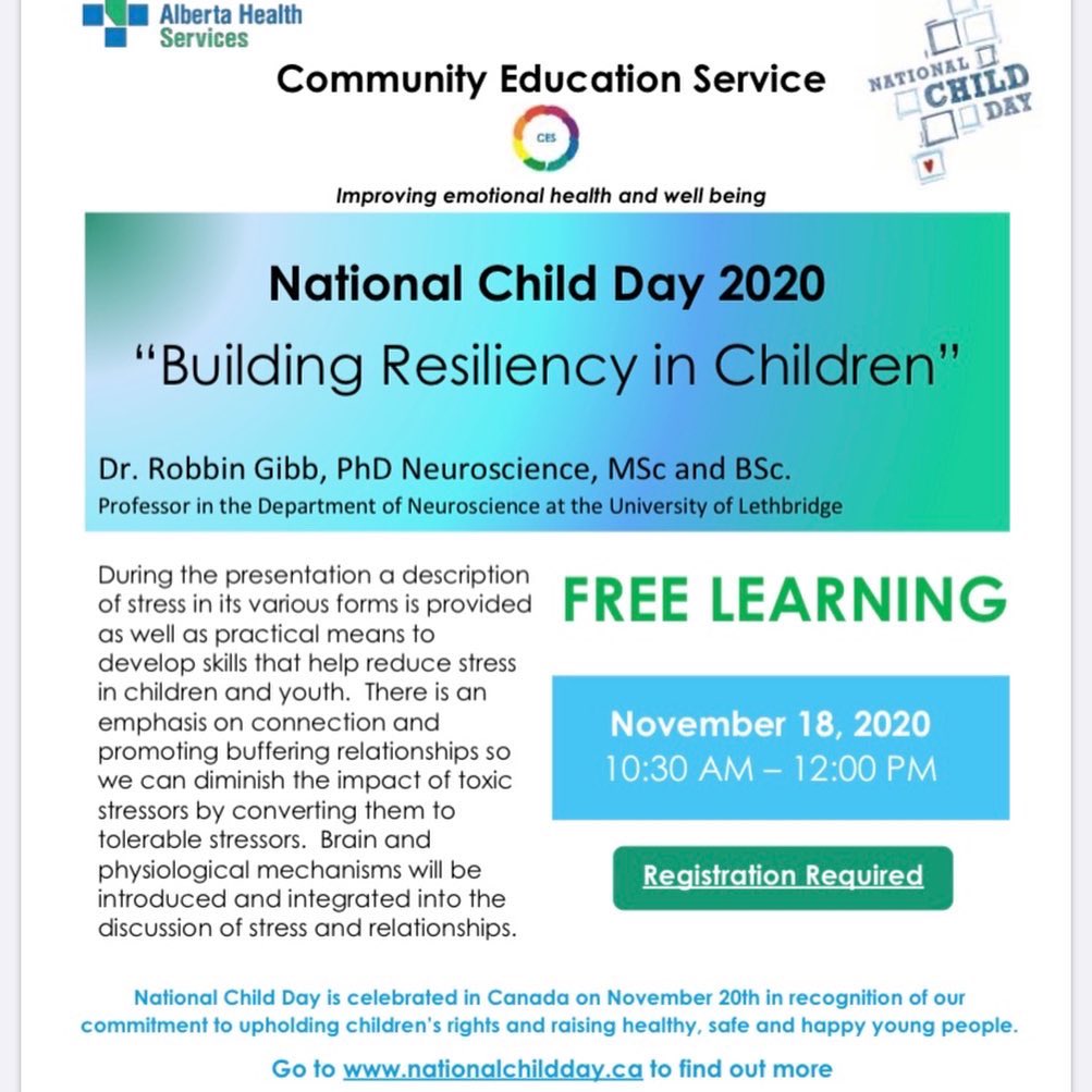 YycNat's tweet photo. Celebrate National Child Day by learning a bit more about how we can support children in the year ahead. Join these  @CES_AHS  webinars and hear from two amazing champions of children! #childrenhaverights #earlychildhoodeducationmatters https://t.co/yK7cVy3M06