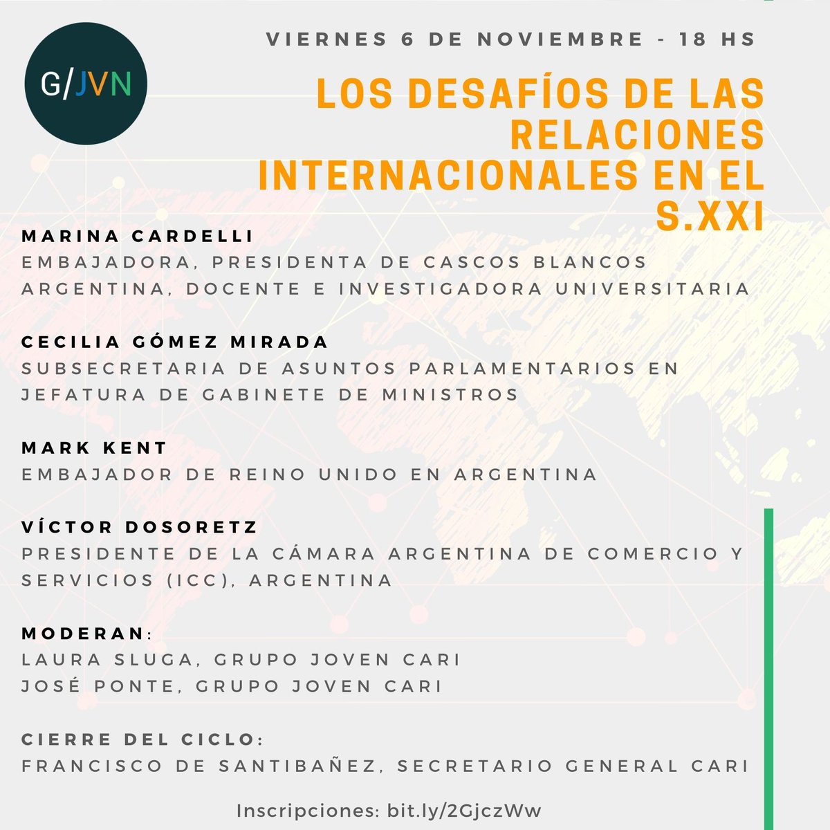 CARIjoven's tweet photo. 📄🌎AGENDA🌍📄
Ciclo de Charlas y Talleres: Juventud y Relaciones Internacionales, organizado por el Grupo Joven del @CARIconsejo
Les compartimos la agenda completa 🙌🏻
Inscripciones: https://t.co/f30rJjJ5BA https://t.co/vzb6wXOZTo