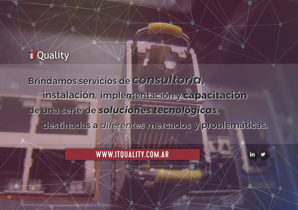 IT_Quality's tweet photo. https://t.co/klbn0SQgFH

#Tecnología #Soluciones #Consultoría #Infraestructura #Outourcing #Training #Servicios #IoT #Mobile #Beacons #Smart #Sensors #RFID #GPS #Transformación #digital #InternetofThings #Crossmedia #Transmedia #Apps l #TransformaciónDigital https://t.co/VR9DWR2AlG