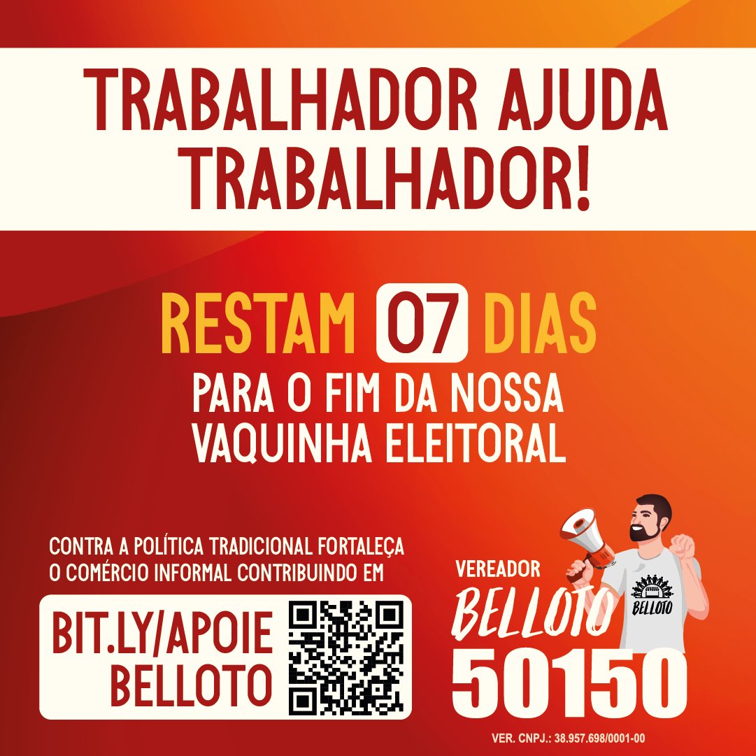 BellotoMarcos's tweet photo. Ainda dá tempo de fortalecer a chegada do comerciante informal na Câmara Municipal do Recife! ✊🏽

Contribua com a nossa vaquinha virtual
https://t.co/igxlH4yTwE https://t.co/Md5wlj5gBn