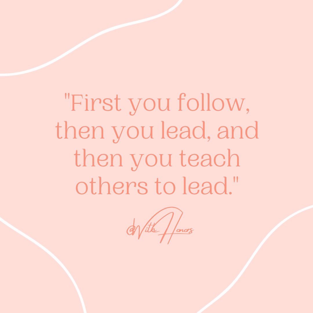 Cadence3Team's tweet photo. "First you follow, then you lead, &amp; then you teach others to lead." Whether you're in a position of leadership or not, do you ever consider what makes a great leader? Today's post, brought to you by @withhonors, comments on the leadership learning process https://t.co/WL1Hy2Z7xV https://t.co/IcIyLBgw19