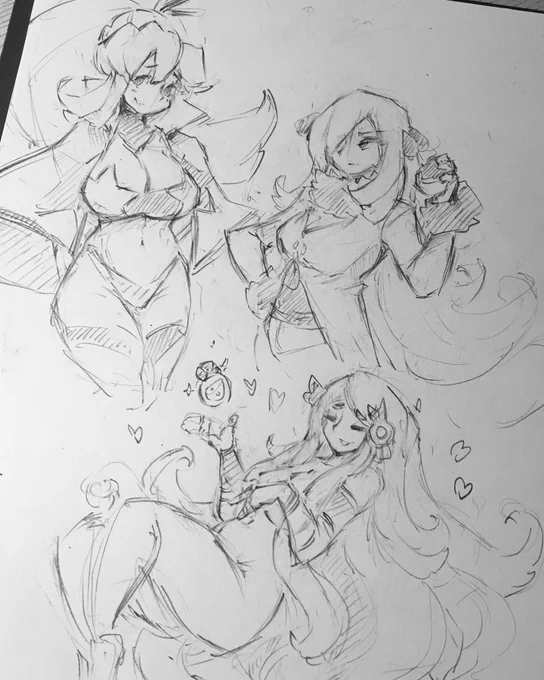 A bunch of rough random characters 