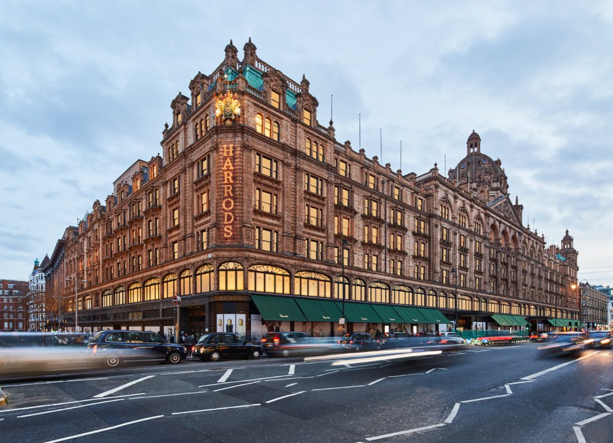 HarrodsService's tweet photo. Our stores are now closed temporarily, in line with government guidelines. You can continue to access in-store departments from home with our remote personal shopping service, Virtual Concierge, as well shop online at https://t.co/q9VfvvIfMN. #Harrods https://t.co/PPRPgj8wWL