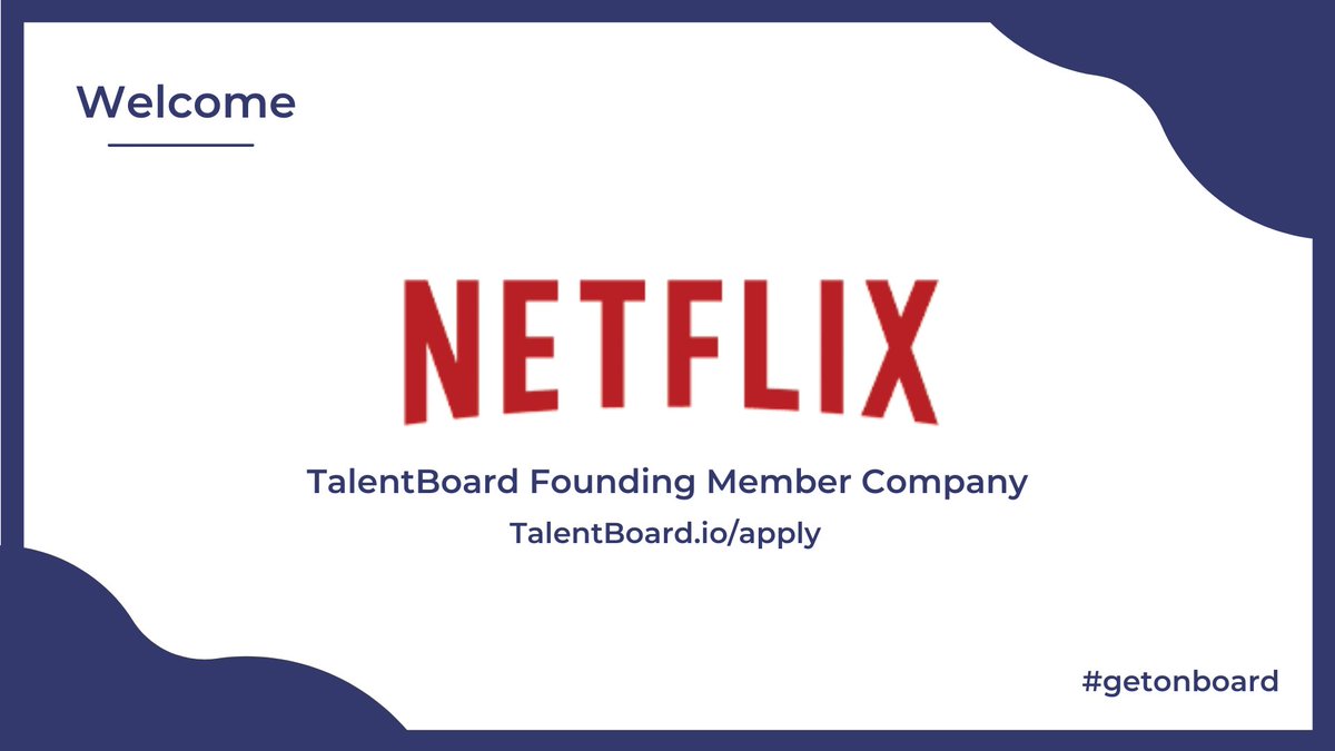 TalentBoardHQ's tweet photo. Introducing @netflix at #TalentBoard! Current #opportunities exclusive to the Board: 

📺 https://t.co/1FvDmrnV6o
📺 https://t.co/E4MAGjK9QK

(Continued in next tweet)

#getonboard https://t.co/5ayi8K0oyR