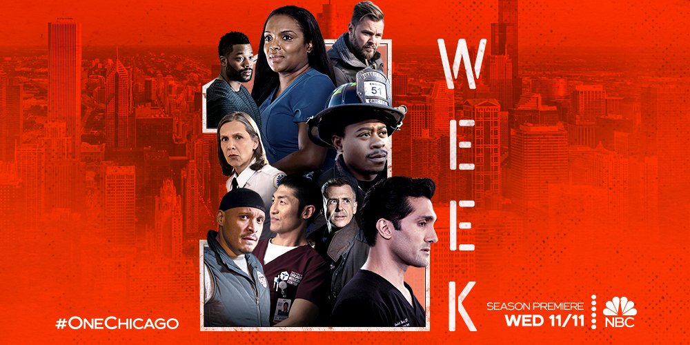 NBCOneChicago's tweet photo. #OneChicago returns in ONE WEEK on @NBC. https://t.co/AI4htGaDD5
