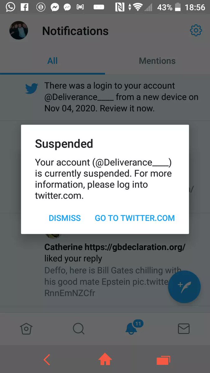 KBFDevlin's tweet image. @deliverance____

I had over 30,000 followers. Posted regularly, twitter never once had a problem. I post some facts about coronavirus lies. Banned. No warning #censorship #Censorship2020 #WeWillNotBeSilenced