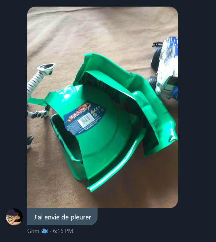 Il a fumé son arène Beyblade sans aucune raison