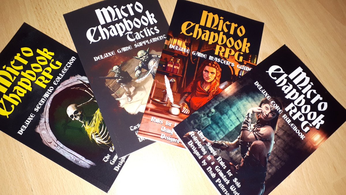 Erzaehlspieler's tweet photo. And here they are!
😋
#MicroChapbookRPG
#ttrpg
#solorpg
#solorpgde
#pnpde
#DnD https://t.co/gKqt3aeF13
