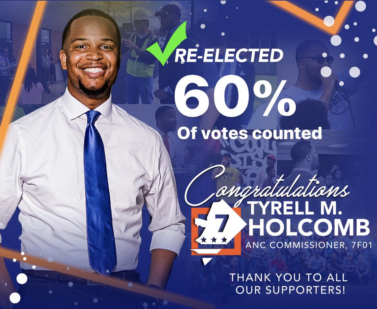 tmholcomb's tweet photo. It’s official we’ve secured a 3rd -Term! Thank you to the residents of District 7F01 who placed their trust/vote in me, thank you to my incredible team. Thank you to each donor and supporter of our campaign. Today we rest, tomorrow we get back to the work of building a #SAFER7! https://t.co/T0okotzMcT