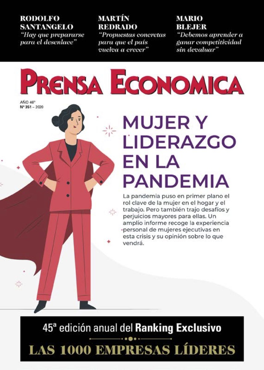 PAGBAM_Abogados's tweet photo. Compartimos la columna de nuestra socia Vanina Veiga en la Edición Especial Mujeres Ejecutivas de la Revista @PrensaEconomic: "Cupo femenino en los directorios: ¿igualdad por decreto?" https://t.co/dXE4oDmADt