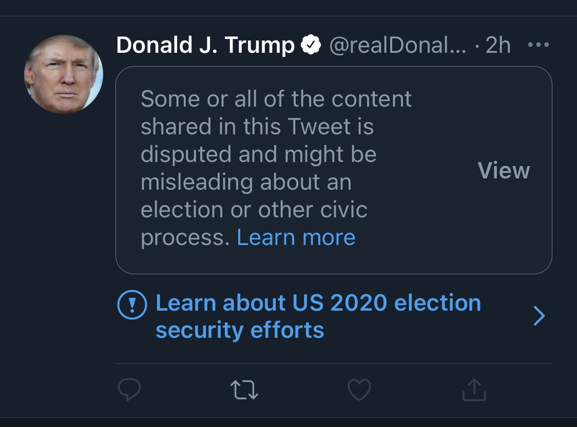 briannaholter's tweet photo. lol @ the president sharing his own fake news 😂 https://t.co/nNyYXOIK7k