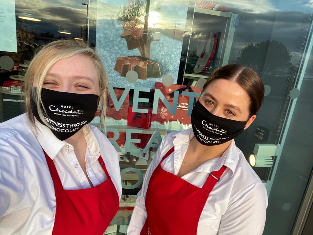 Still ready to serve. 
As a food retailer of chocolate, biscuits, drinking chocolate, alcohol we are able to remain fully open in England - alongside other independent food retailers. We are happy to announce that we have carefully selected 33 of our 112 stores to remain open 1/2