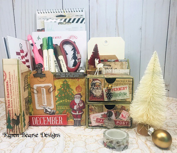 BearseKaren's tweet photo. So much fun to be had making an @eileenhull December Organization caddy!! Hop on over to my blog to learn how. #timholtz #sizzix #rangerink #minialbum #mymakingstory #journal #enjoythejourney #mixedmedia #diyprojects #diydecor #diycrafts #decemberdaily #… https://t.co/lmuLb8sM0m https://t.co/a5YSNreZ5x