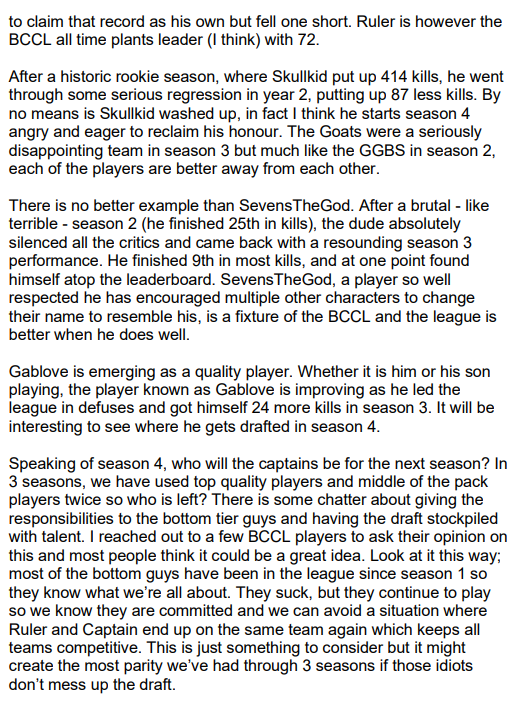 BCCLinsider's tweet photo. Season 3 Recap + Finals Preview
@bengodfrey27 @Leprev @Matt_Patulli @LouisKaffet @JustTodi @Twatt1993 @rygore4 @Lemaniac91 @brewwithlew @ryanhandfield @WhosParnell @justinromeo @Dand37 @Shickshack @LemayAlex @boriero84 @BradyJonesRadio https://t.co/wk2EGRWh3y