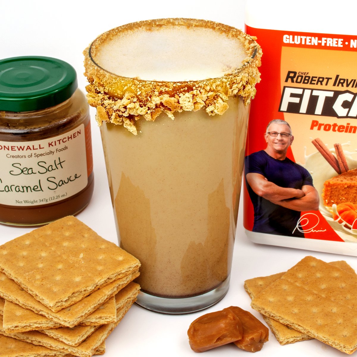 FitCrunchBars's tweet image. You’ll be feeling #blessed after one sip of this lip-smacking milkshake! The sweet blend of smooth caramel, creamy vanilla, and pumpkin pie topped with graham cracker delight will make this your new go-to comfort shake (packed with protein 😊)of the season!
.
.
#fitforfall#shakes