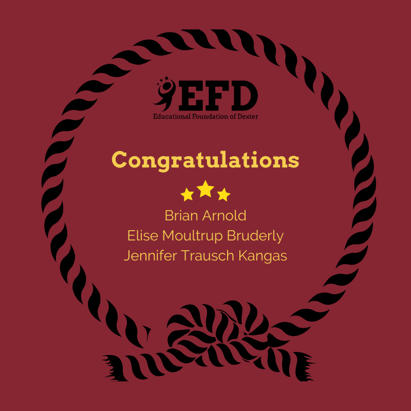 EdFDexter's tweet photo. The Educational Foundation of Dexter congratulates the newly elected Board of Education Trustees. https://t.co/zT5T8yUUdT