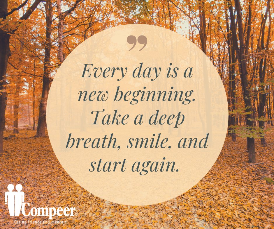 CompeerFriends's tweet image. Breath deep and smile. 

#Compeer #MentalHealth #MentalWellnessStartsWithFriendship #HealingPowerofFriendship #CheckOnYourFriends