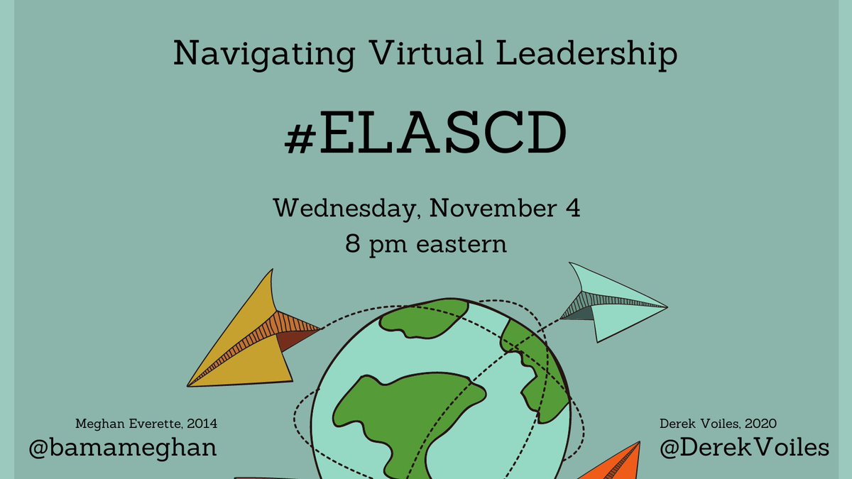 ALCollaborative's tweet photo. Join @bamameghan and @DerekVoiles tonight at 8 et for a chat about Navigating Virtual Leadership #ELASCD #ASCDLounge #ascdl2l https://t.co/APAb8hoLYZ