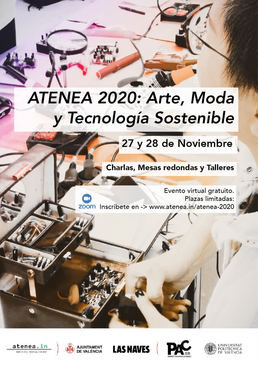 atenea_wat's tweet photo. El simposio de #ateneaplatform vuelve este año en formato digital abordando los temas de #arte #moda y #tecnología #Sostenible.
Con @ReFream
@IlyanaM
@Monicarikic
@nelabrown
y más: https://t.co/3uNw9iEBqs
Con el apoyo de @LasNavesINN
y @culturaupv
#atenea_wat #women #fashion https://t.co/gn5kFZLbJH