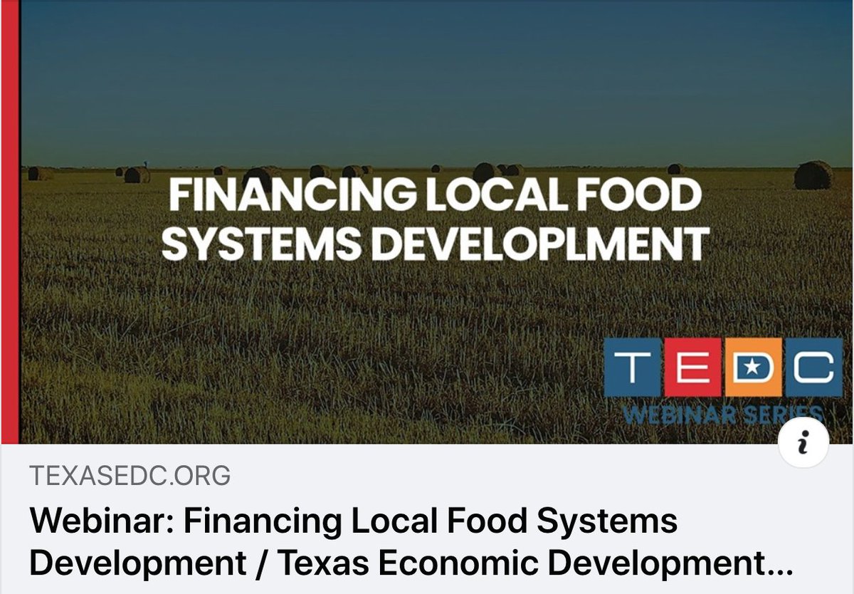 DecaturTXEDC's tweet image. This is the last TEDC webinar in 2020, you don't want to miss it!

texasedc.org/events/webinar…